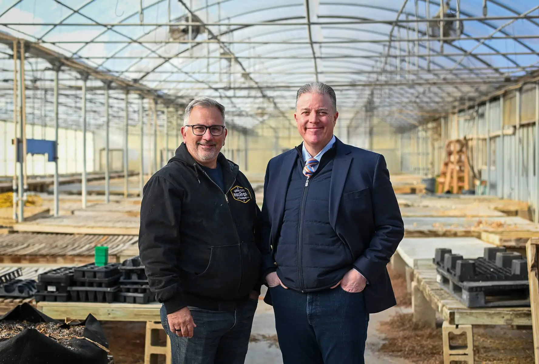 Joel Zirkle and Bobby Walsh, partners and owners of North Main Market Co, Rockford, Illinois